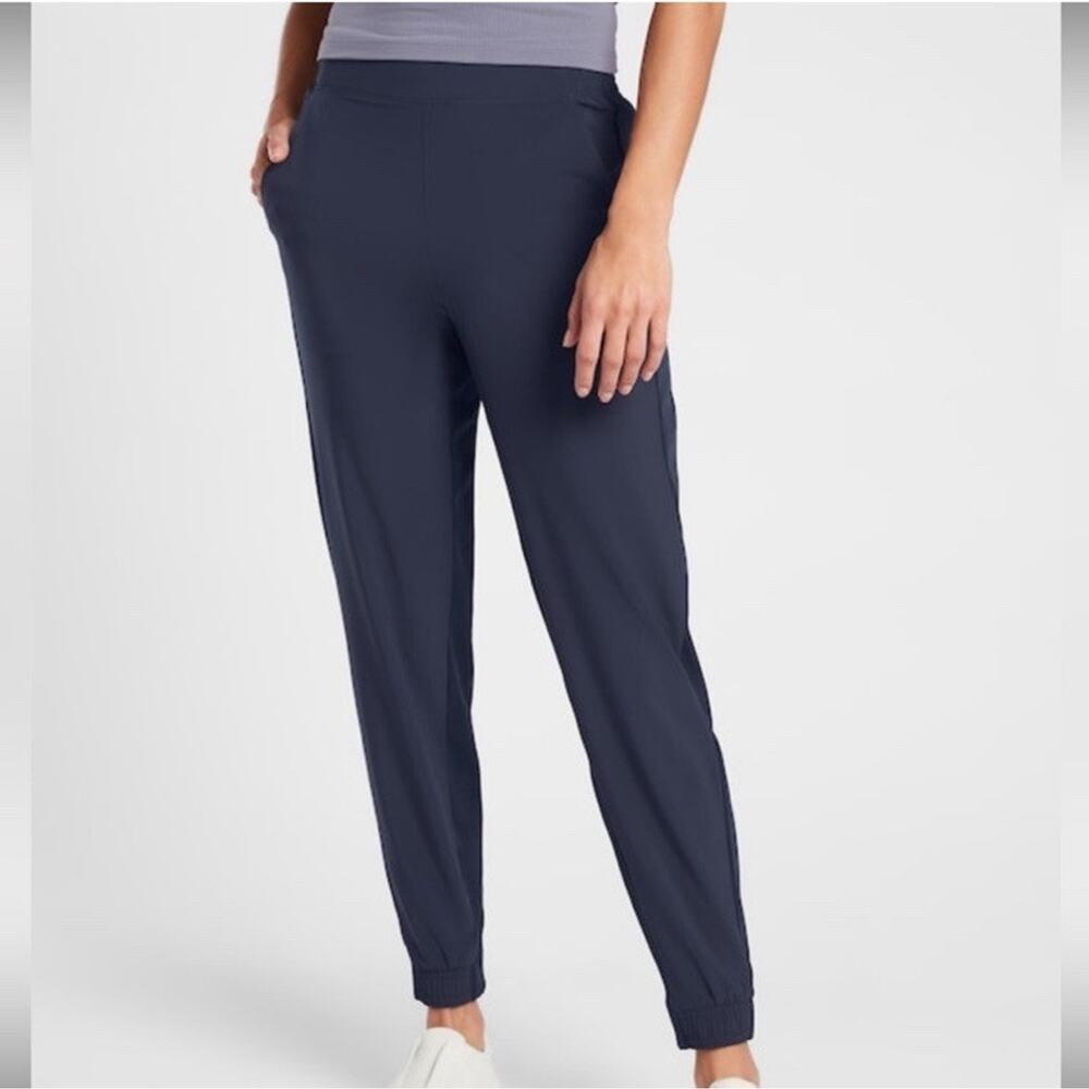 ATHLETA‎ Brooklyn Jogger Pants Women's Size 4 Blue Pull On Style 530631 Casual